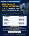 UAE Engineering Jobs – Face-to-Face Interview at Jerry Varghese