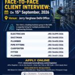 UAE Engineering Jobs – Face-to-Face Interview at Jerry Varghese
