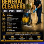 UAE Job Vacancy – General Cleaners Urgently Required