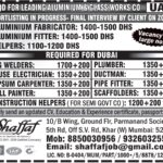 UAE Job Vacancy – Aluminium Works and Construction Jobs at Shaffaf