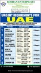 UAE Job Vacancy – Urgent Hiring at Roshan Enterprises