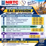 UAE Job Vacancy – NBTC Group E&I Division Hiring