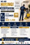 UAE Job Vacancy – Cleaner Jobs at Golden Manpower