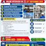 URGENTLY REQUIRED FOR GECO ELECTRICAL AND MECHANICAL COMPANY IN UAE