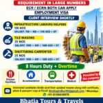URGENTLY REQUIRED FOR REPUTED INFRASTRUCTURE CONSTRUCTION COMPANY IN UAE