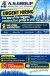 UAE Job Vacancy – Urgent Hiring at A.S. Group