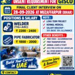 UAE Job Vacancy – Urgent Hiring at SMC International Placement