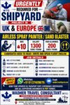 UK and Europe Shipyard Job Vacancy – Wadher Travel Consultant