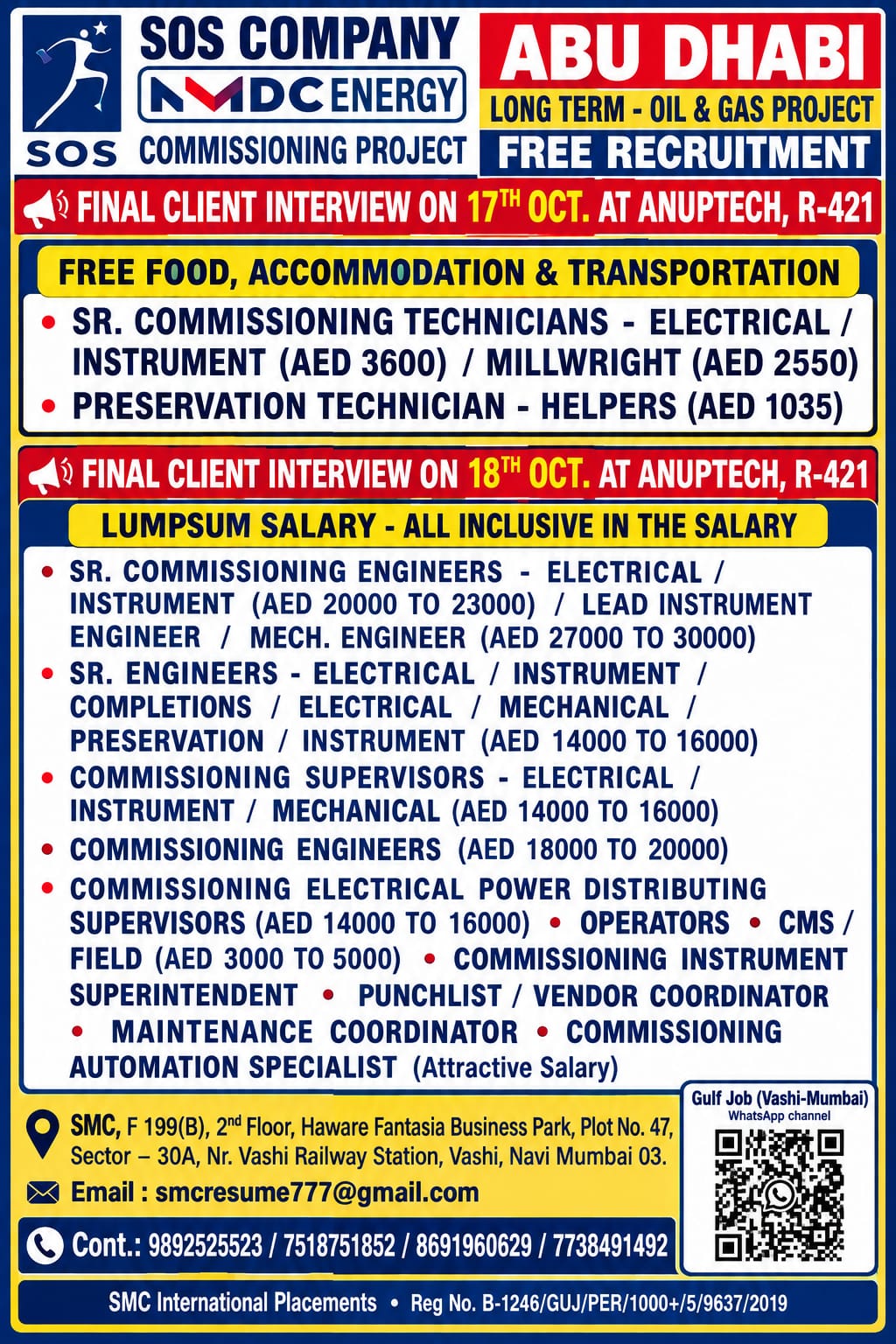 Abu Dhabi Oil and Gas Project Jobs – SOS Company