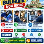 Bulgaria Job Vacancy – GR Mech Engineering & Consultancy