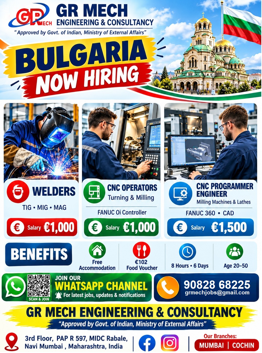 Bulgaria Job Vacancy – GR Mech Engineering & Consultancy