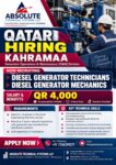 Diesel Generator Technician and Diesel Generator Mechanic Jobs in Qatar