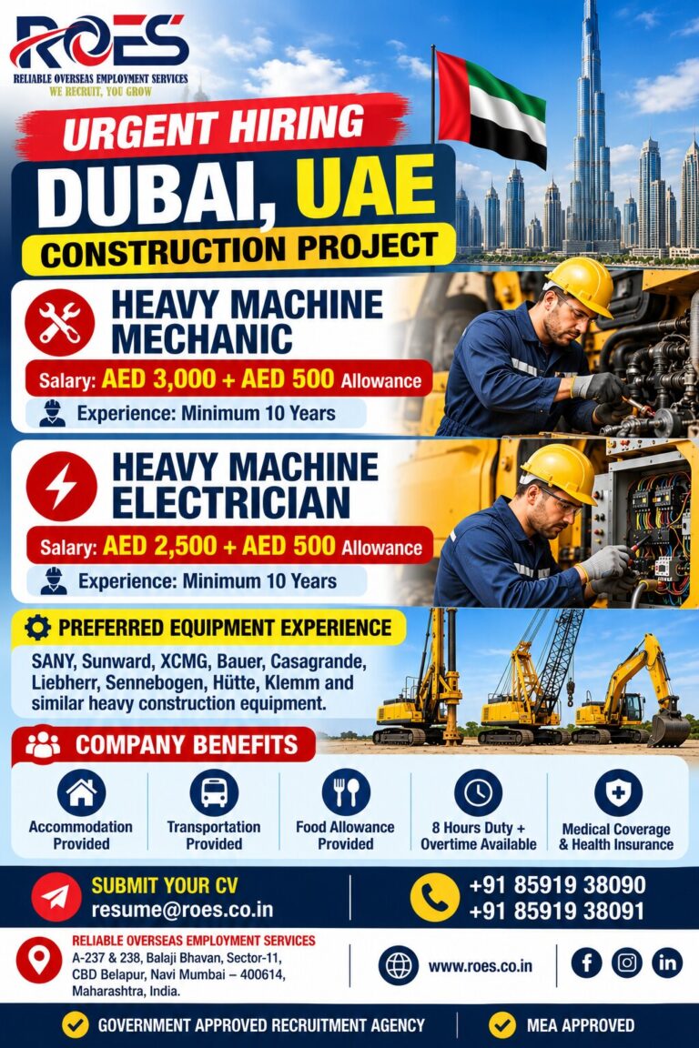 Dubai Construction Project Jobs - Urgent Hiring 6 Dubai Construction Project Jobs – Urgent Hiring