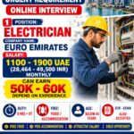 Dubai Electrician Jobs Urgent Recruitment – Omega International