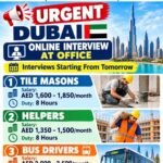 Dubai Job Vacancy – Urgent Hiring at Roshan Enterprises