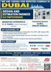 Dubai Job Vacancy - Design and Estimation Engineer Hiring