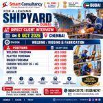 Dubai Shipyard Jobs – Direct Interview at Smart Consultancy