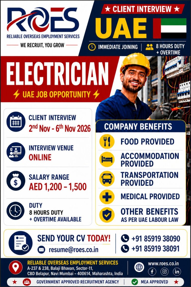 Electrician Jobs in UAE - Online Client Interview 2 Electrician Jobs in UAE – Online Client Interview