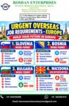Europe Job Vacancy – Urgent Hiring at Roshan Enterprises