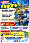 Europe Job Vacancy – Urgent Hiring at GR Mech Engineering
