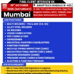 Gulf Job Vacancy – Industrial Manufacturing Client Interview in Mumbai