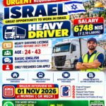 Heavy Driver Jobs in Israel – 6748 NIS Salary – Walkin Interview in Mumbai