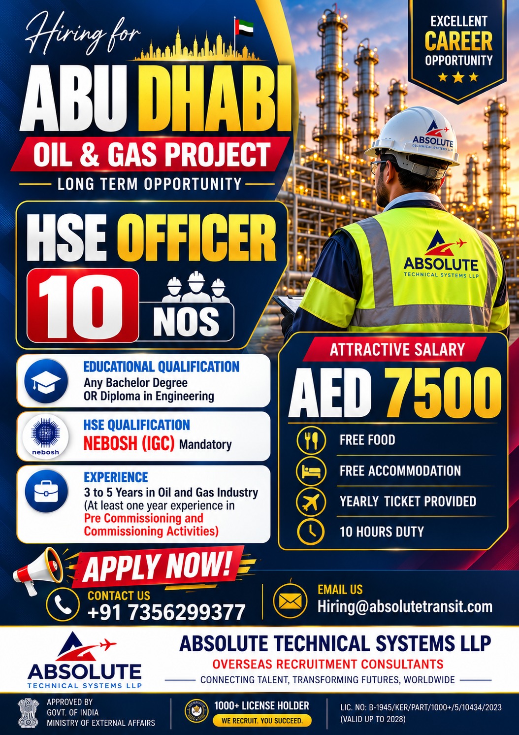 Home 6 HSE Officer Jobs in Abu Dhabi