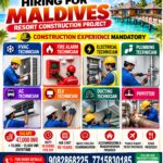 HVAC Technician, Fire Alarm Technician and Plumber Jobs in Maldives – Urgent Hiring