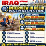Iraq Job Vacancy – Urgent Hiring at Construction Consultants