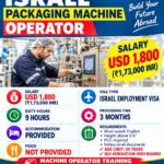 Israel Job Vacancy – Packaging Machine Operator