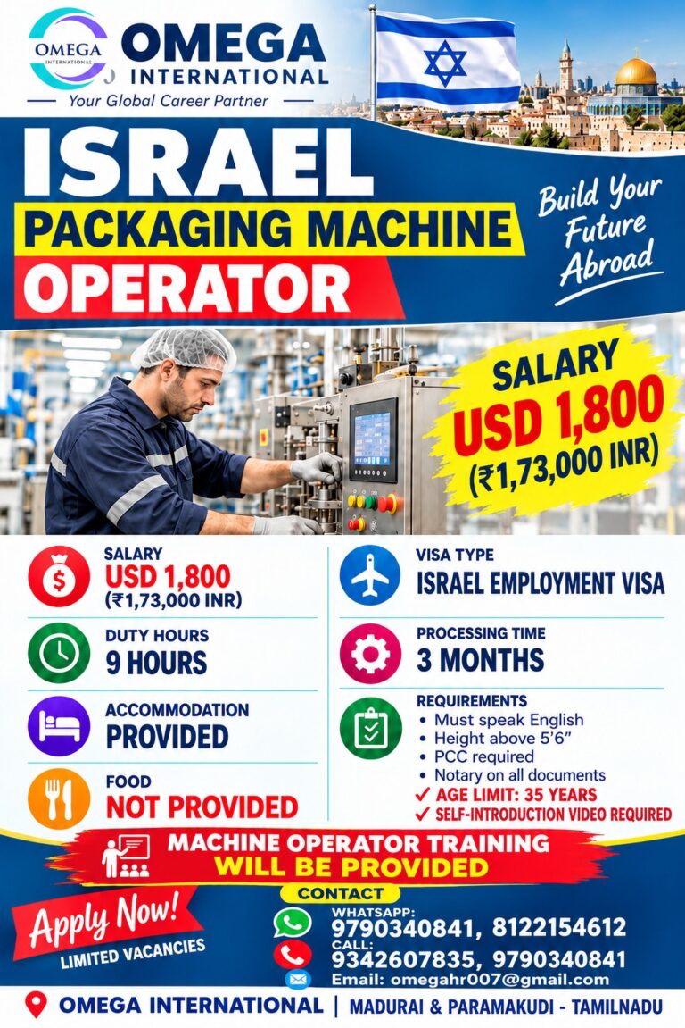 Israel Job Vacancy - Packaging Machine Operator 2 Israel Job Vacancy – Packaging Machine Operator