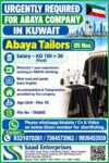 Kuwait Job Vacancy – Abaya Tailors Required by Saad Enterprises