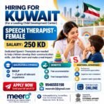 Kuwait Job Vacancy – Speech Therapist