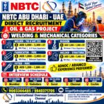 NBTC Abu Dhabi Job Vacancy – Direct Recruitment