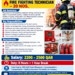 Qatar Job Vacancy – Fire Fighting Technician Hiring
