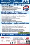 Saudi Arabia Construction Jobs – Urgent Hiring by Sahil Travel