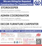 Saudi Arabia Construction Jobs – Sahil Travel Service