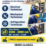 Saudi Arabia Job Vacancy – Urgent Hiring at SBMS Global