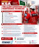 Saudi Arabia Job Vacancy – Fire Alarm Supervisor Hiring