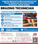 Saudi Arabia Job Vacancy - Brazing Technician at Sahil Travel