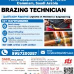Saudi Arabia Job Vacancy – Brazing Technician at Sahil Travel