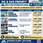 Saudi Arabia Oil & Gas Project Jobs – Direct Interview in Chennai
