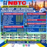 UAE Job Vacancy – Urgent Hiring at NBTC Group