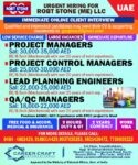 UAE Job Vacancy – Urgent Hiring at Robt Stone ME LLC