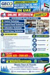 URGENTLY REQUIRED FOR GECO ELECTRICAL AND MECHANICAL COMPANY IN UAE