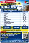 UAE Job Vacancy – Urgent Requirement at SMC International Placement