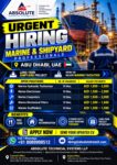 UAE Job Vacancy – Urgent Hiring for Marine & Shipyard