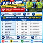UAE Job Vacancy – Trends Electro Mechanical Works