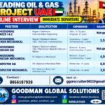 UAE Job Vacancy – Urgent Hiring at Goodman Global Solutions