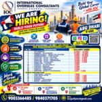 UAE Job Vacancy – Urgent Hiring at International Overseas Consultants Chennai